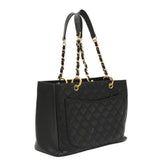 Chanel Coco Mark Matelasse GST Tote Bag Caviar Skin Black A50995