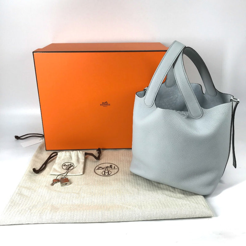 Hermes Bag Tote Bag Hand Bag Blue Pale blue