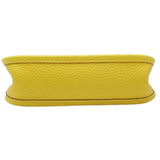 HERMES Evelyn TPM Crossbody Shoulder Bag Taurillon Clemence Jaune Naple 450189