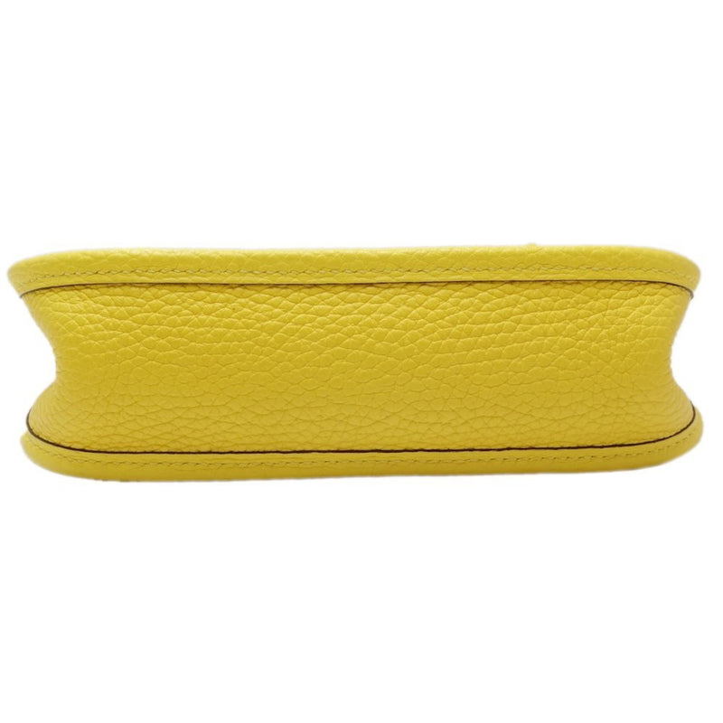 HERMES Evelyn TPM Crossbody Shoulder Bag Taurillon Clemence Jaune Naple 450189