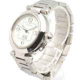 CARTIER Pasha C Big Date Wrist Watch W31055M7 Mechanical Automatic White Stainless Steel W31055M7