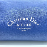 CHRISTIAN DIOR Atelier Bag Cylindrical Crossbody Shoulder Bag blue