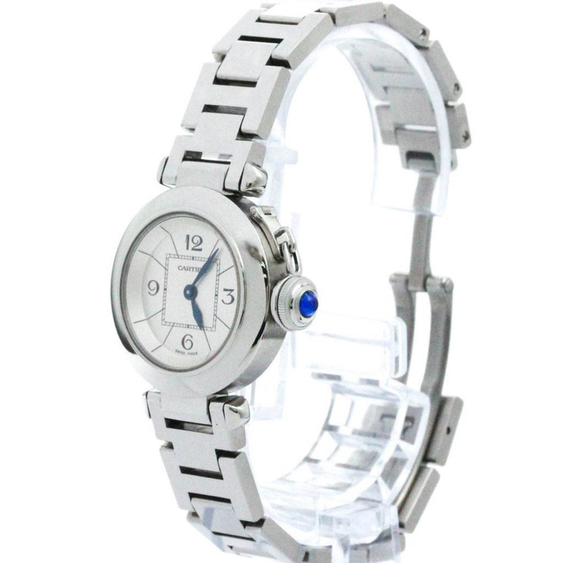 Polished CARTIER Miss Pasha Steel Quartz Ladies Watch W3140007 BF573217