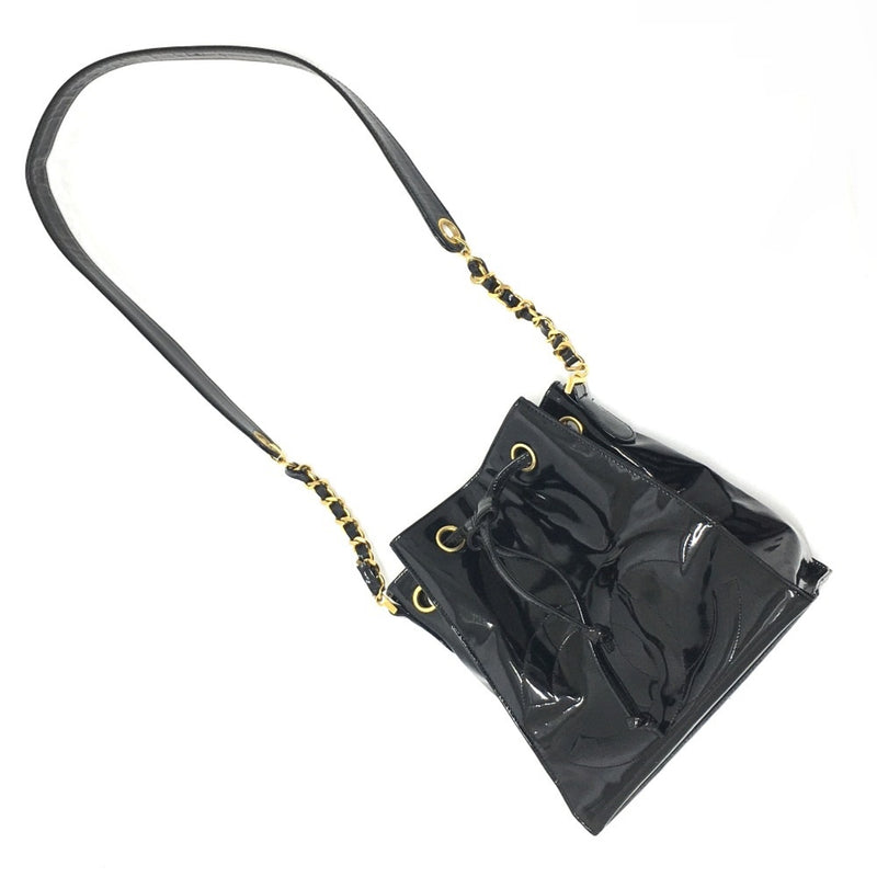 Chanel CCCC Mark bag shawl one shoulder Shoulder Bag Black GoldHardware