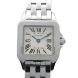 Cartier Santos Demoiselle SM Watch Stainless Steel Ladies Ivory W25064Z5