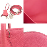 Hermes Bolide 31 Rose Azalee Handbag Taurillon Women's HERMES