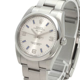 Rolex 114200 Air King Silver 369 Blue Bar Watch Stainless Steel/SS Men's ROLEX