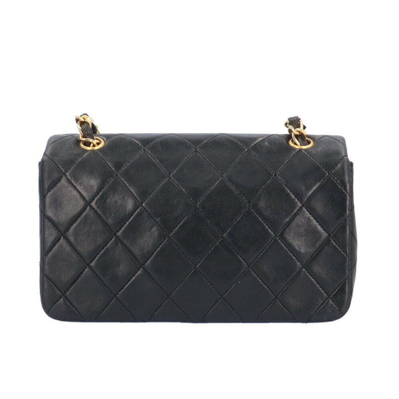 Chanel Matelasse Shoulder Bag Lambskin Black Women's CHANEL Chain