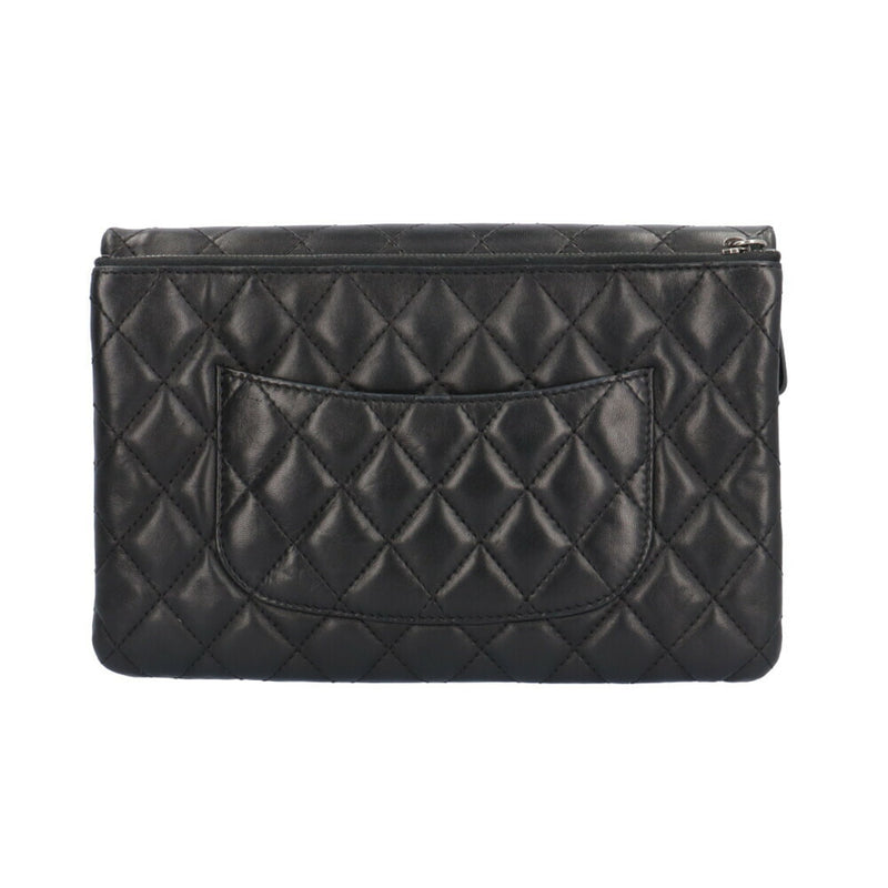 Chanel Matelasse Shoulder Bag Leather Black Women's CHANEL 2way