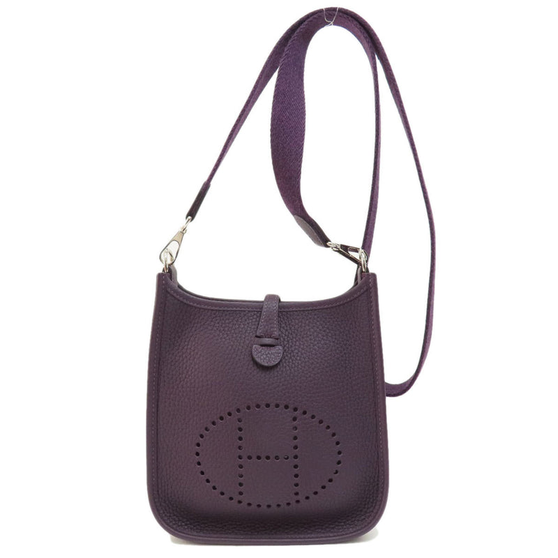 Hermes Evelyn TPM Purple Shoulder Bag Taurillon Women's