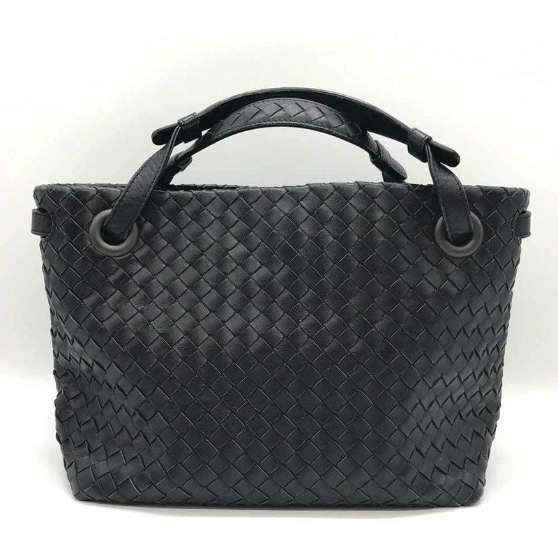 Bottega Veneta Tote Bag Garda Black Hand Intrecciato Women's Leather BOTTEGAVENETA