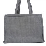 Celine Tote Bag Triomphe Canvas Navy White Women's