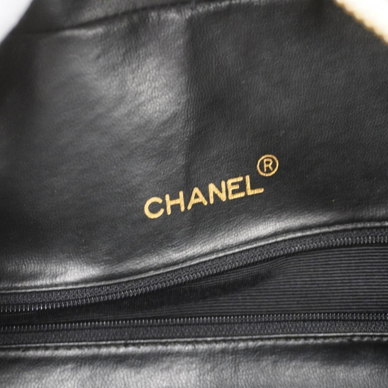 Chanel Boston Bag Matelasse Leather Black Women's