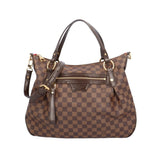 Louis Vuitton Evora MM Damier Shoulder Bag Canvas N41131 Brown Women's LOUIS VUITTON