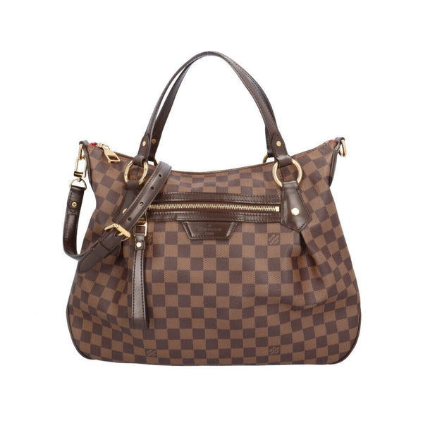 Louis Vuitton Evora MM Damier Shoulder Bag Canvas N41131 Brown Women's LOUIS VUITTON