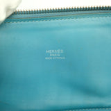 HERMES Bolide 31 handbag shoulder bag in Taurillon Clemence leather and blue jean