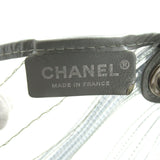 CHANEL Chain Shoulder Bag, Vinyl, Women's, Clear, Silver