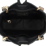 CHANEL PST Tote Cocomark Matelasse Bag Caviar Skin Black Women's