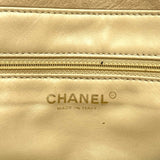 Chanel CC Mark Bag Hand Bag Beige x GoldHardware