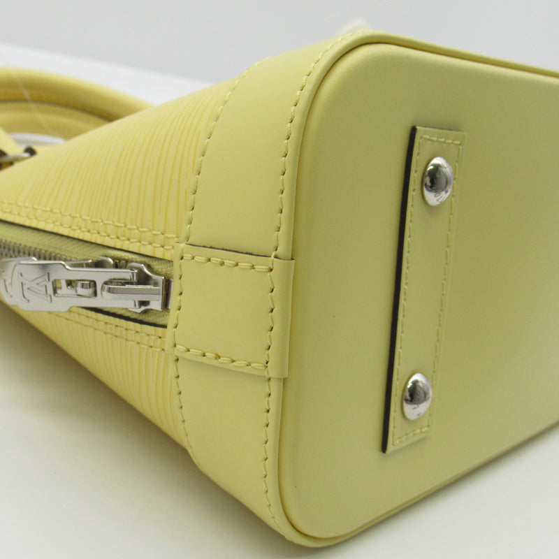 LOUIS VUITTON Alma BB Yellow Pastel yellow Epi Calfskin (cowhide) M22213