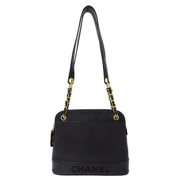 CHANEL Bag Women's Shoulder Tote Caviar Skin Black