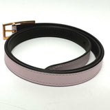 Hermes Cadena/fashion accessories reversible belt pink/khaki GoldHardware