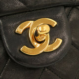 Chanel Matelasse Lambskin Leather Black 4th Series Gold Chain Shoulder Bag 0253 CHANEL