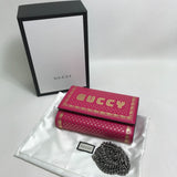 Gucci 524967 Bag Chain wallet bag 2WAY Long Wallet pink Pink /Gold SilverHardware