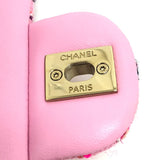 CHANEL A69900 24S Coco Mark Single Chain Shoulder Bag Tweed Women's Pink