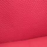 Hermes HERMES Kelly Wallet A Engraved Long Epson Rose Extreme