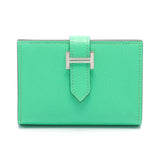 Hermes HERMES Bearn Business Card Holder/Card Case Vert Comic Chevre Women's Green