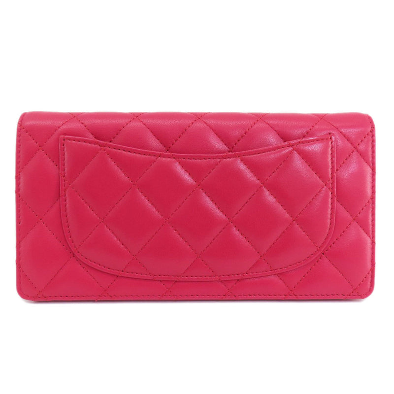 Chanel Matelasse Long Wallet Lambskin Women's CHANEL