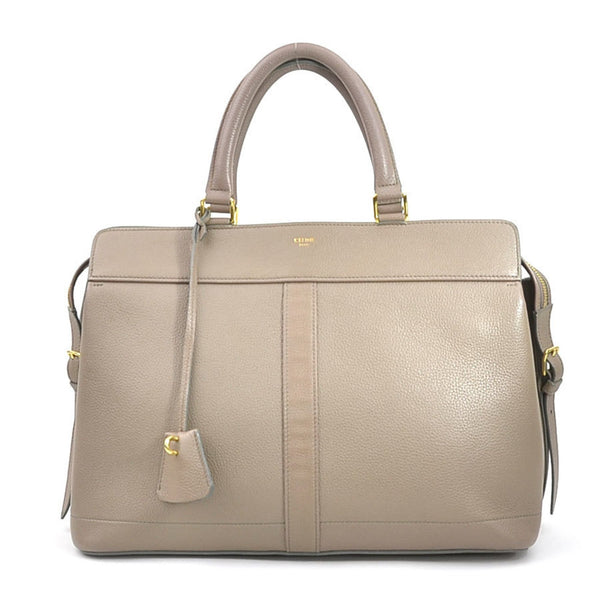 CELINE handbag Cabas de France leather beige ladies h30533g