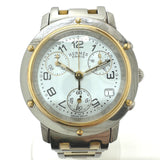 Hermes CL1.320 Quartz date Wristwatch Silver