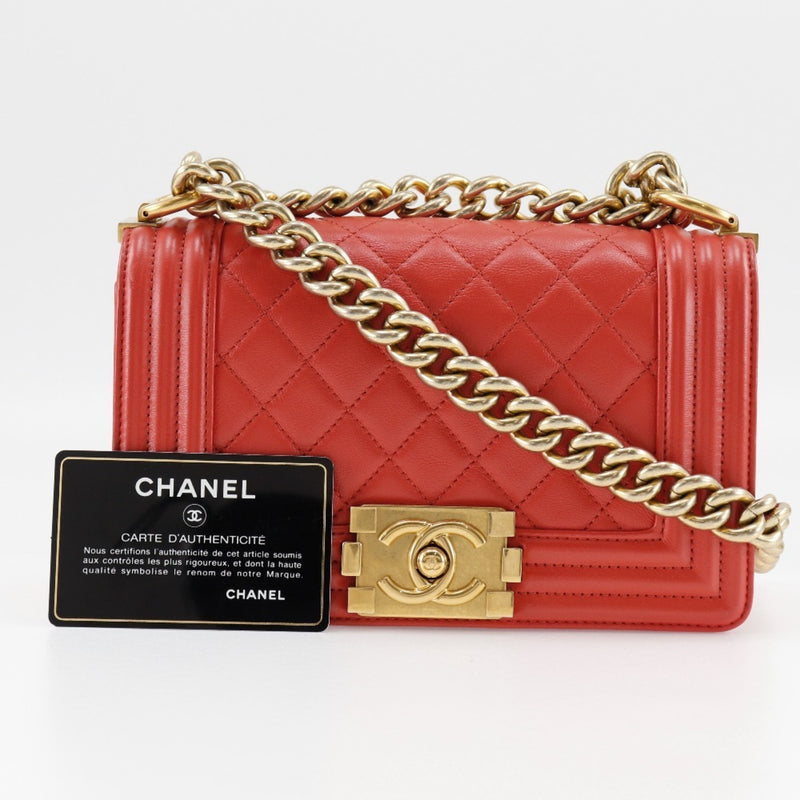 CHANEL Chain Shoulder Bag Boy Chanel Lambskin 2017 2way Flap ChainShoulder Women's