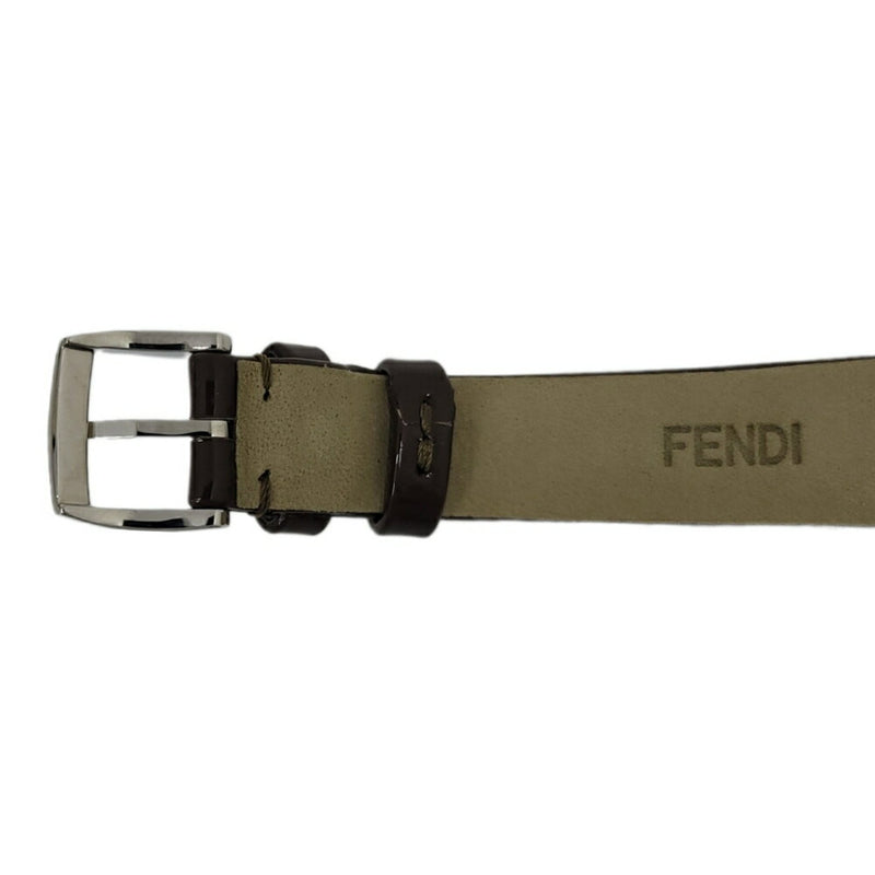 FENDI Fendi Eye Shine Enamel Belt SS 3 Colors Quartz Brown Watch Clock Fashionable Shell Black Spinel Topaz Women's