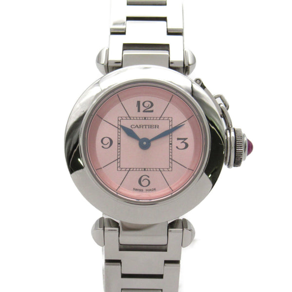 CARTIER Miss Pasha Wrist Watch Watch Wrist Watch W3140008 Quartz Pink  Stainless Steel W3140008