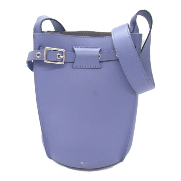 CELINE Big bag bucket Shoulder Bag Purple leather 183343