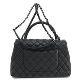 Chanel Coco Handle Handbag Caviar Skin Women's CHANEL