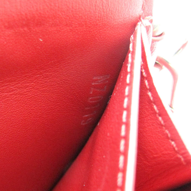 Louis Vuitton Long Wallet M63964 Women's Leather Long Wallet (bi-fold) Red Color