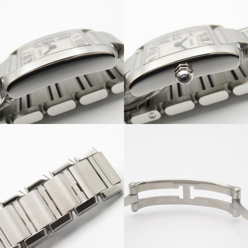 CARTIER Tank Francaise SM Watch Stainless Steel Ladies Silver W51008Q3