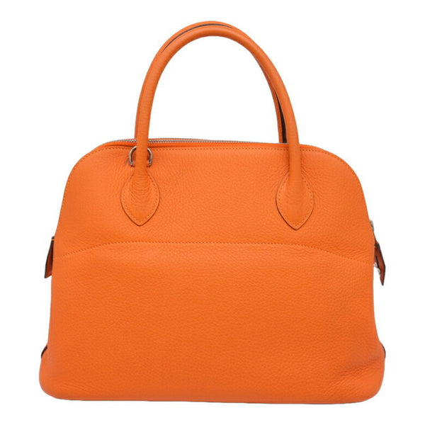 HERMES Bolide 31 Handbag Shoulder Bag Taurillon Clemence Leather Orange