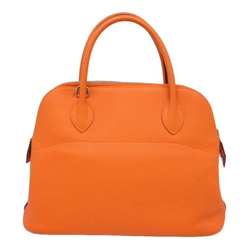 HERMES Bolide 31 Handbag Shoulder Bag Taurillon Clemence Leather Orange