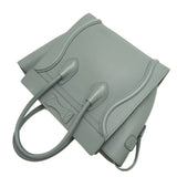 Celine Luggage Micro Shopper Women's Handbag 189793 Leather Grey DH83130