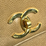 Chanel CC Mark bag shawl Shoulder Bag Beige GoldHardware