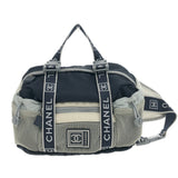 CHANEL Sports Line Coco Mark Body Bag with Seal No. 9 A27892 Waist Mesh Navy