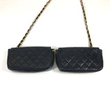 Chanel CC Mark CC Crossbody Chain bag Shoulder Bag Black Gold