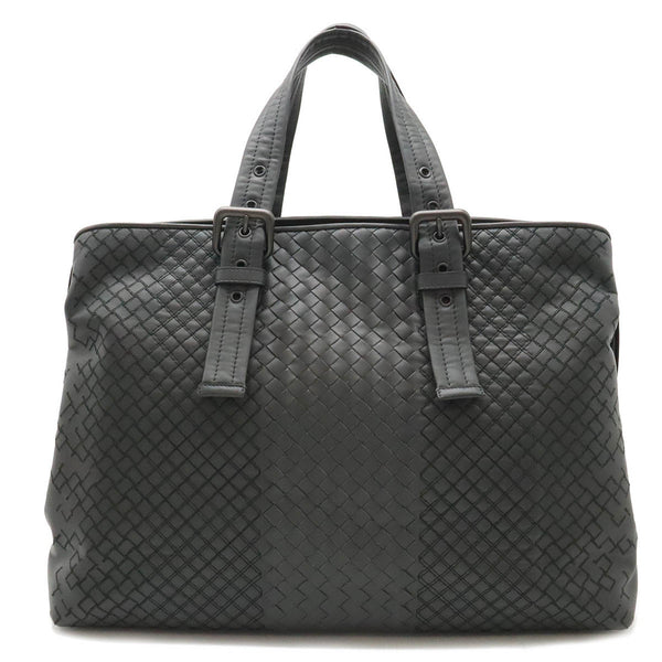 BOTTEGA VENETA Intreccio Aurelio tote bag in grey leather