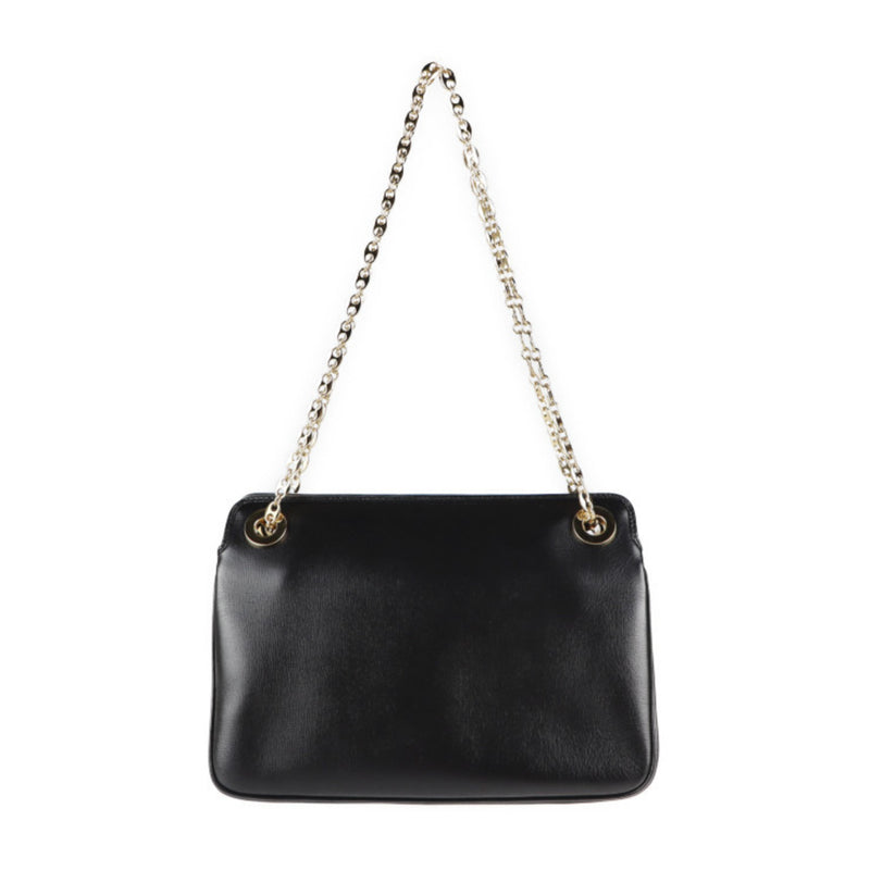 GUCCI Gucci Marina shoulder bag 576422 leather black chain