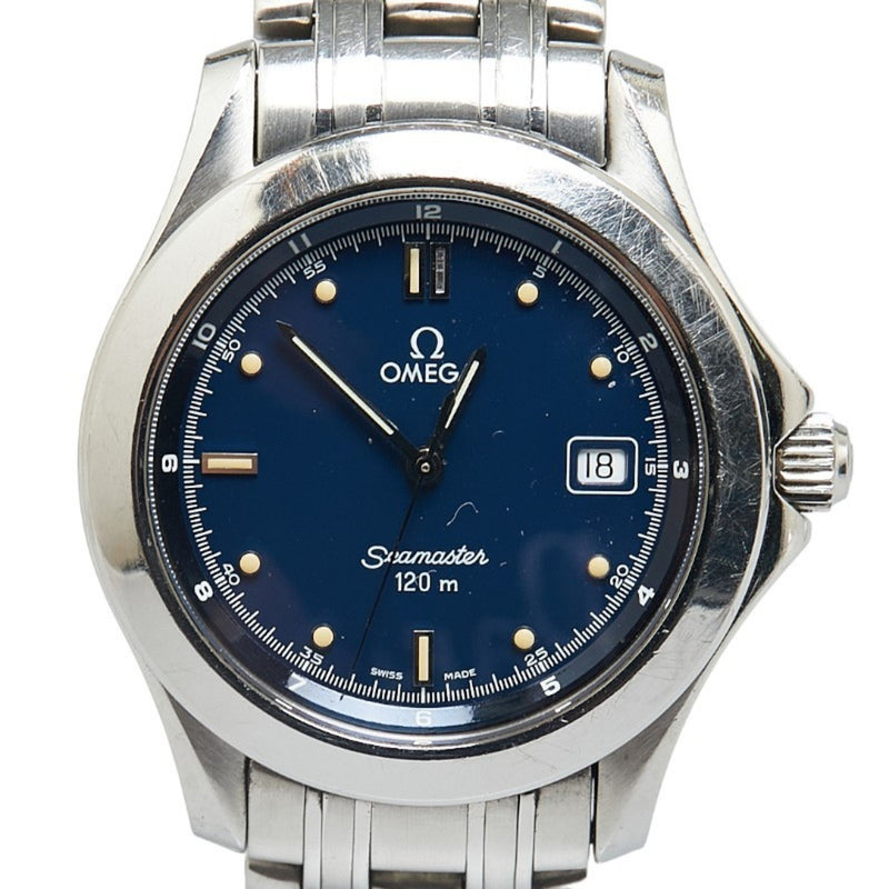 OMEGA Seamaster 120M Watch 2511.80 Quartz Blue Dial Stainless Steel Men's